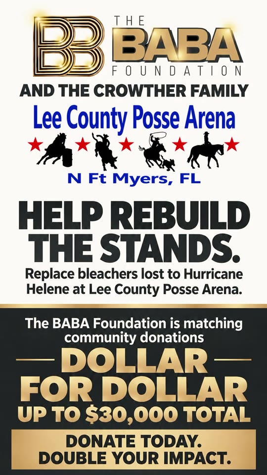 Help rebuild the Lee County Posse Arena stands